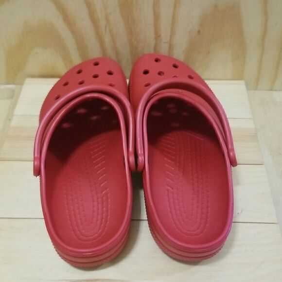 Crocs Clogs Men Sz 13Classic Red Slip On Sandals Shoes - Picture 4 of 8